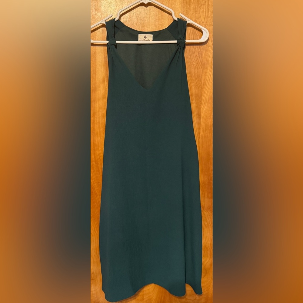 Chic Teal A-Line Women's Skirt with Pockets